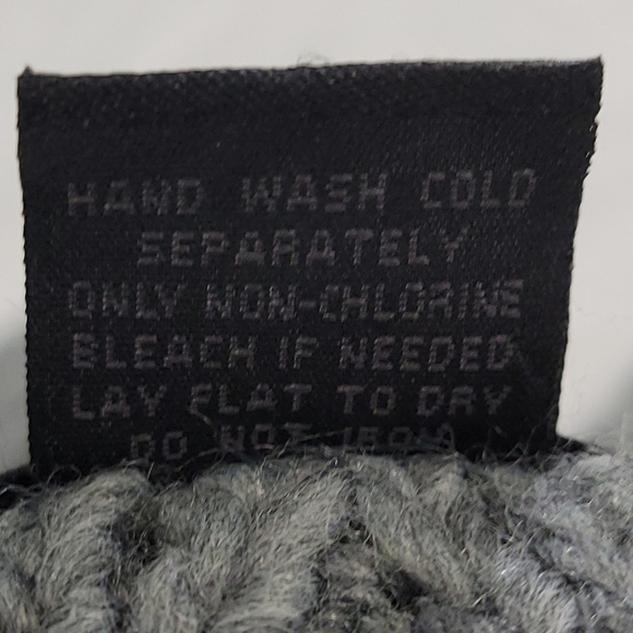 Steve Madden Womens Chartreuse and Gray Knit Poncho Size One Size - Picture 7 of 14